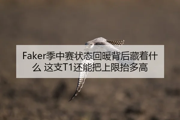 Faker季中赛状态回暖背后藏着什么 这支T1还能把上限抬多高
